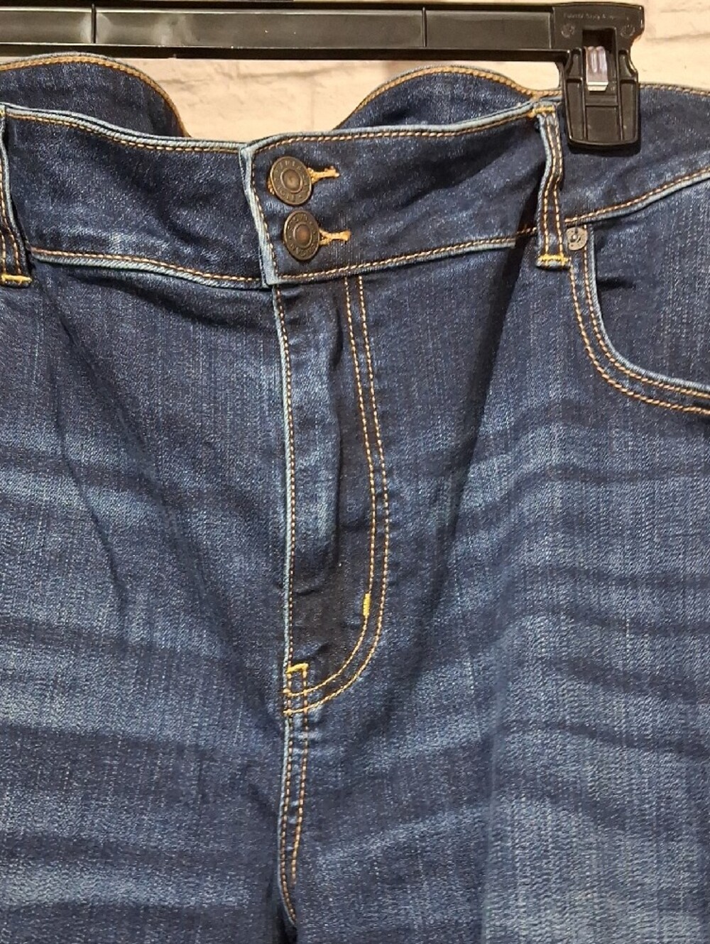 American Eagle Outfitters Dark Blue Flare Jeans - Picture 5 of 9